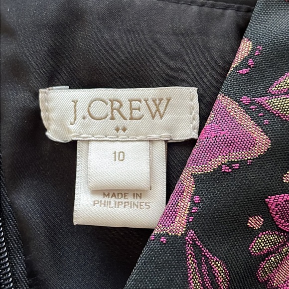 J.CREW Holiday Jacquard V-neck Dress - Picture 10 of 11